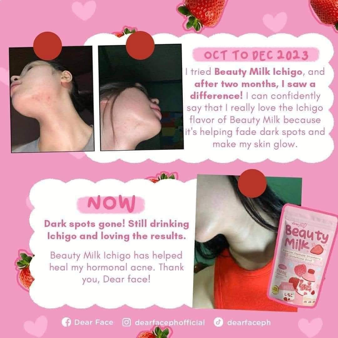 Dear Face Strawberry Beauty Milk