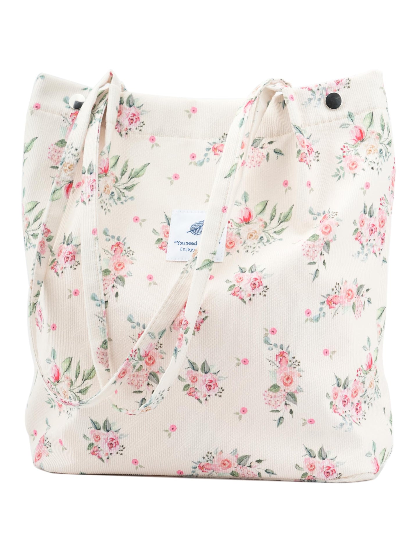 Premium Corduroy Roses Tote