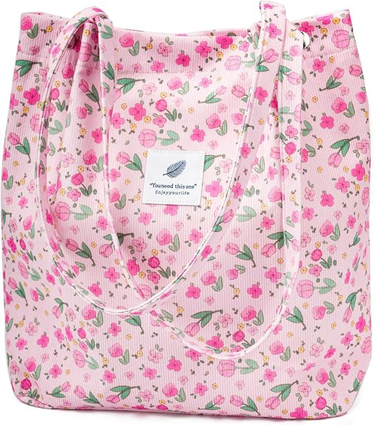 Premium Corduroy Tulip Tote
