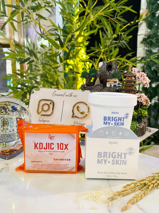 Jejuby Bright My Skin + Glow On Kojic 10X Intense Whitening Soap