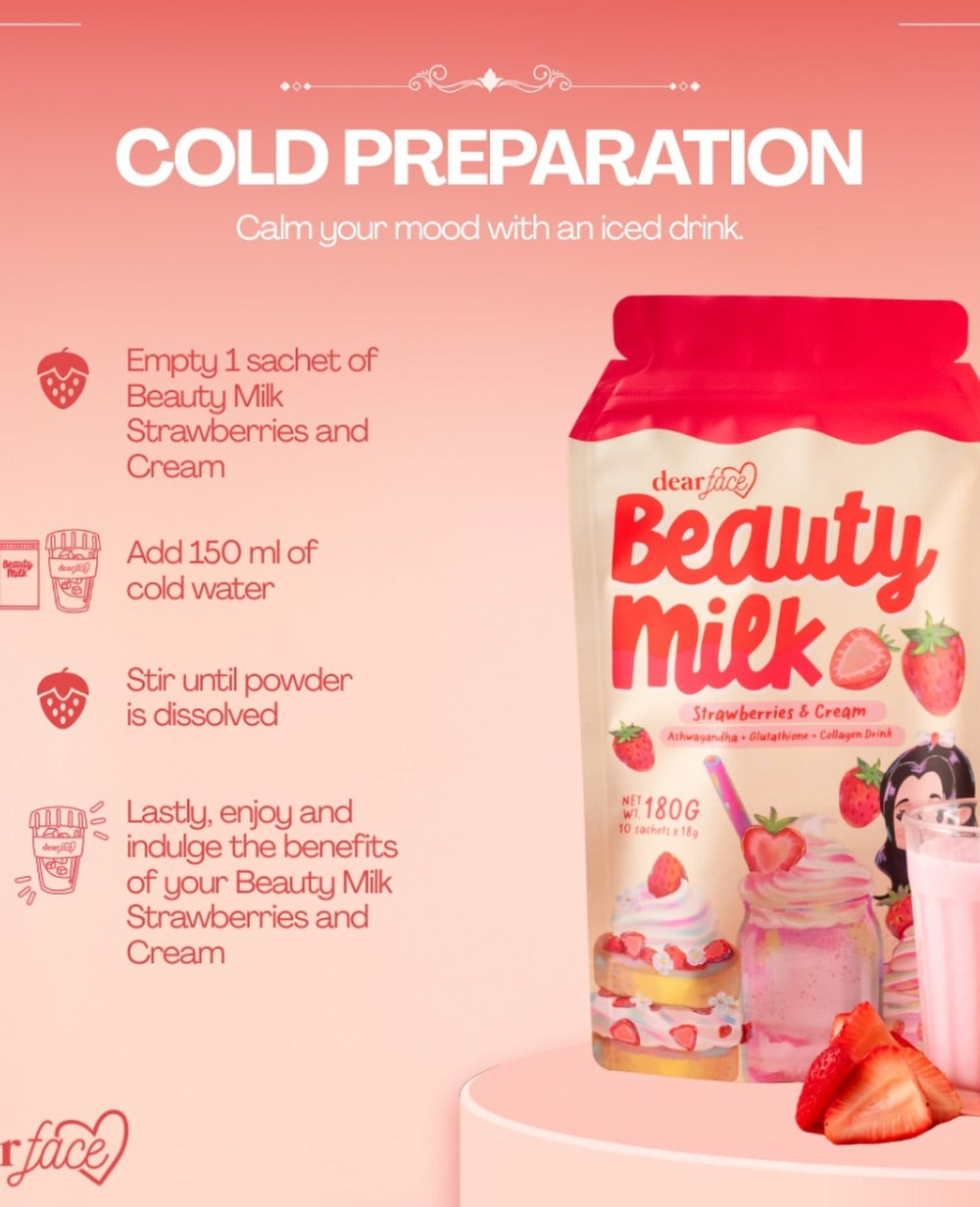 Dear Face Strawberries & Cream Beauty Milk