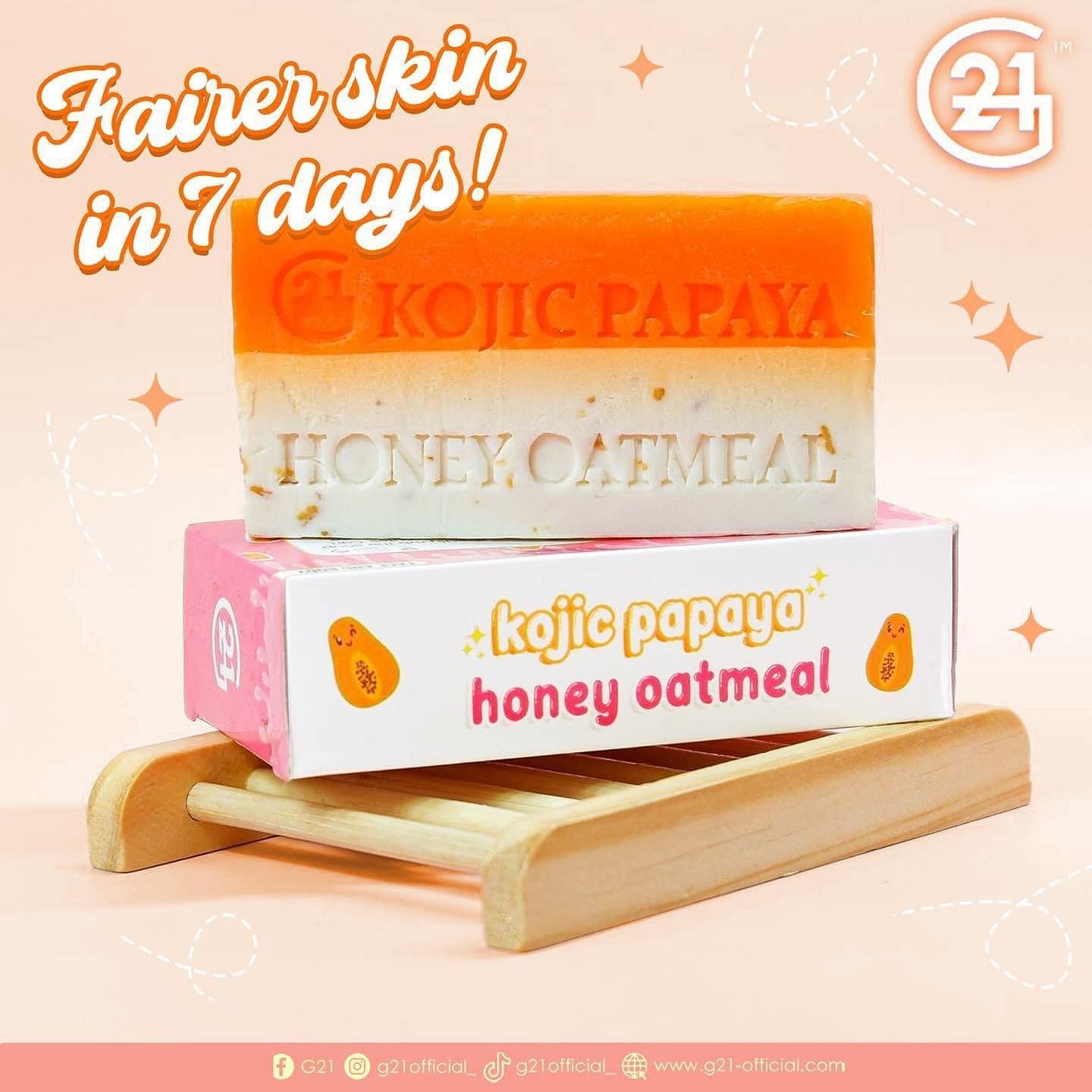 G21 Kojic Papaya Honey Oatmeal Duo Soap