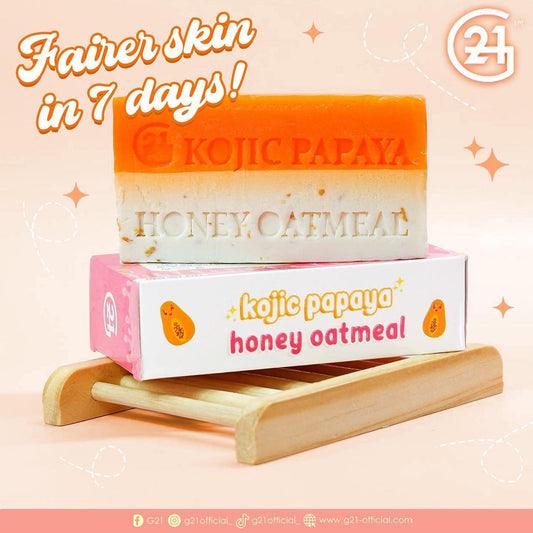 G21 Kojic Papaya Honey Oatmeal Duo Soap