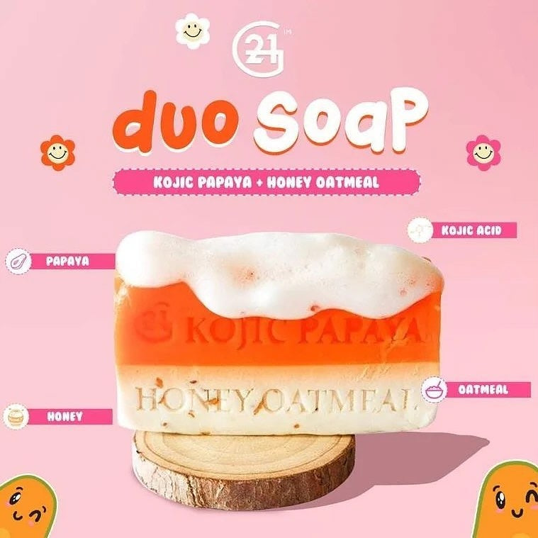 G21 Kojic Papaya Honey Oatmeal Duo Soap