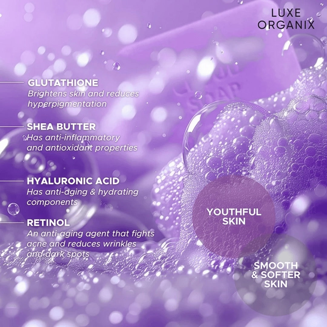 Luxe Organix Niacinamide + Retinol Cloud Soap