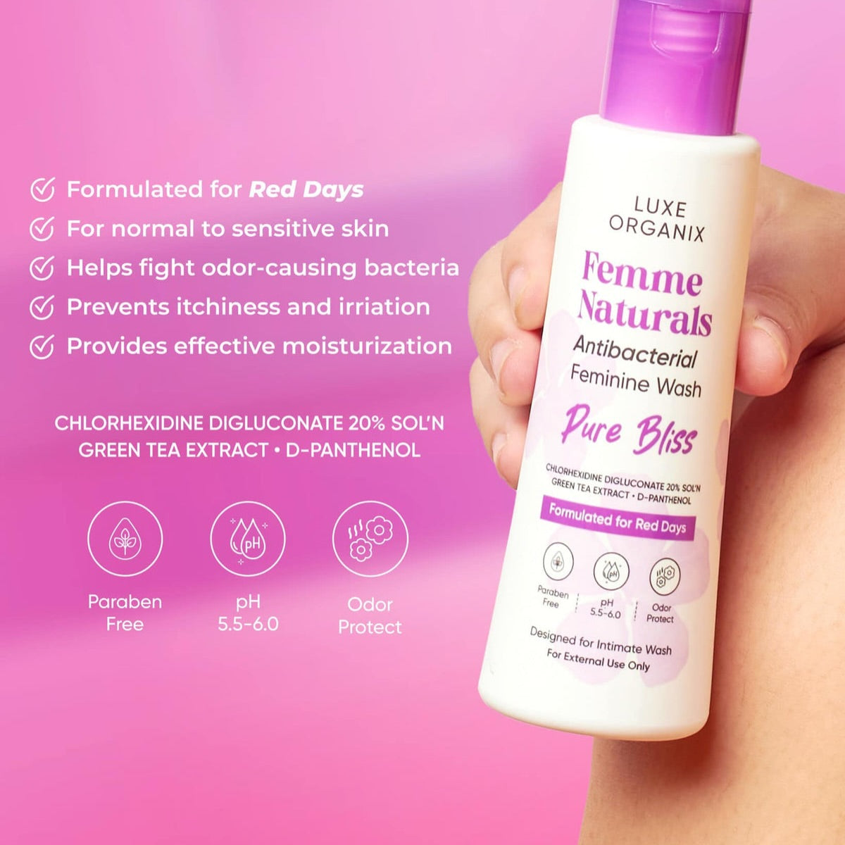 Luxe Organix Antibacterial Feminine Wash