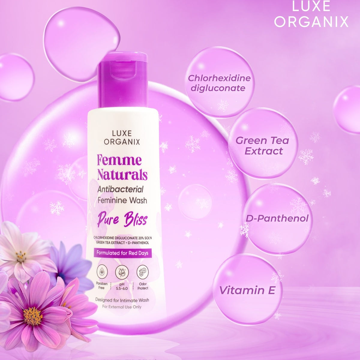 Luxe Organix Antibacterial Feminine Wash