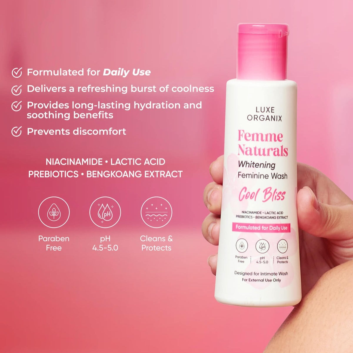 Luxe Organix Whitening Feminine Wash