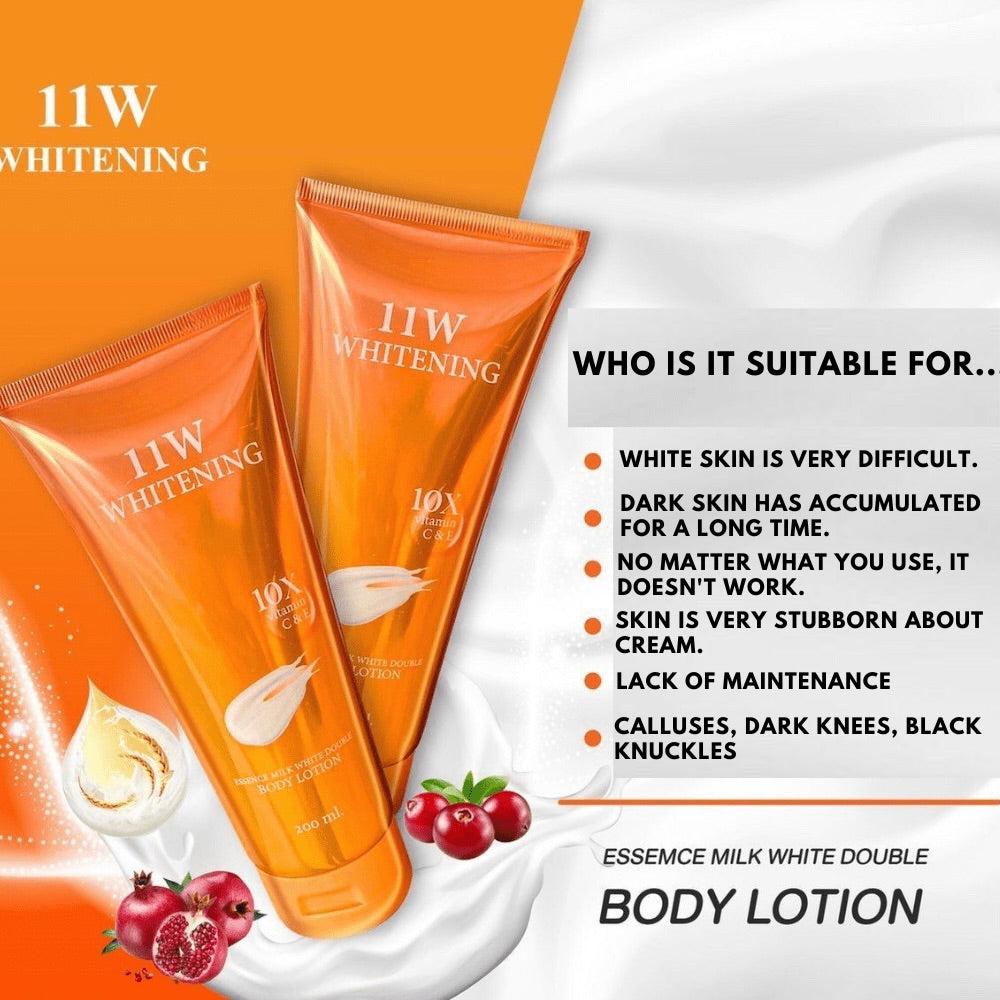 11W Whitening Essence Milk White Double Gluta Milk Body Lotion