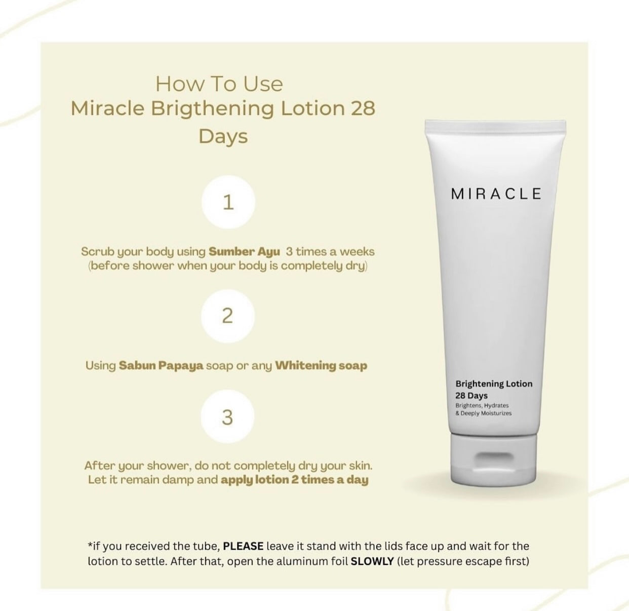 Miracle Brightening 28 Days Lotion