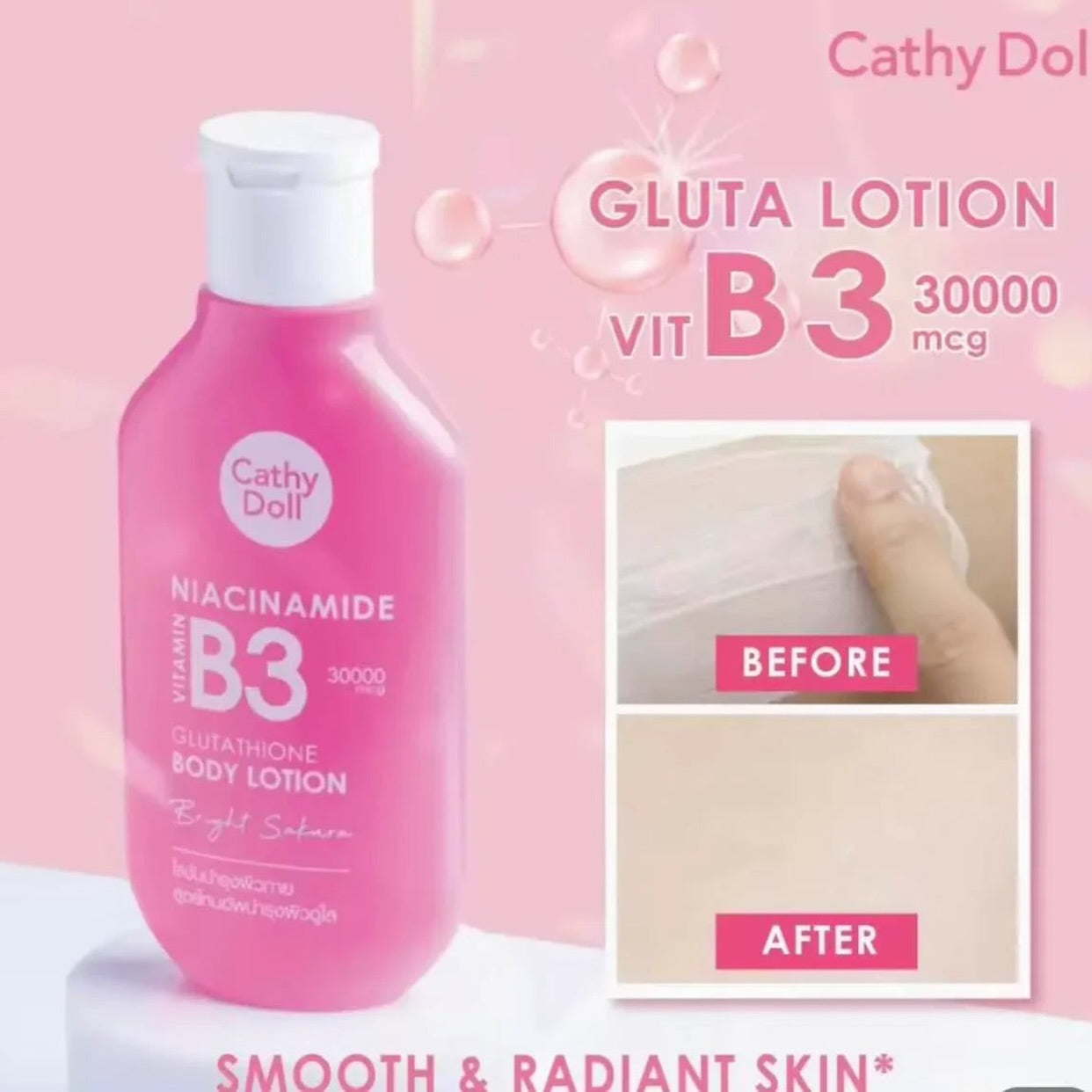 Cathy Doll Niacinamide Glutathione Body Lotion