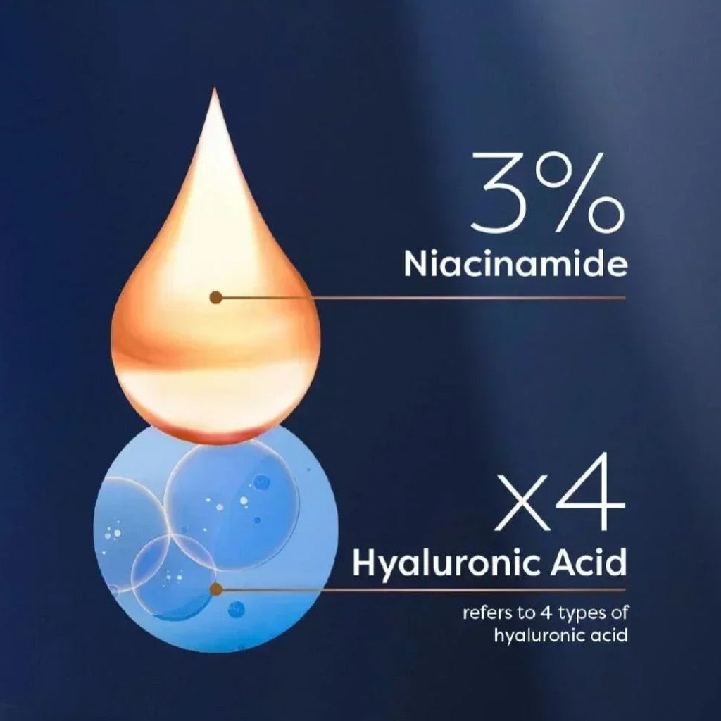Dove Radiant + Care Deodorant Dry Serum 3% Niacinamide x4 Hyaluronic Acid