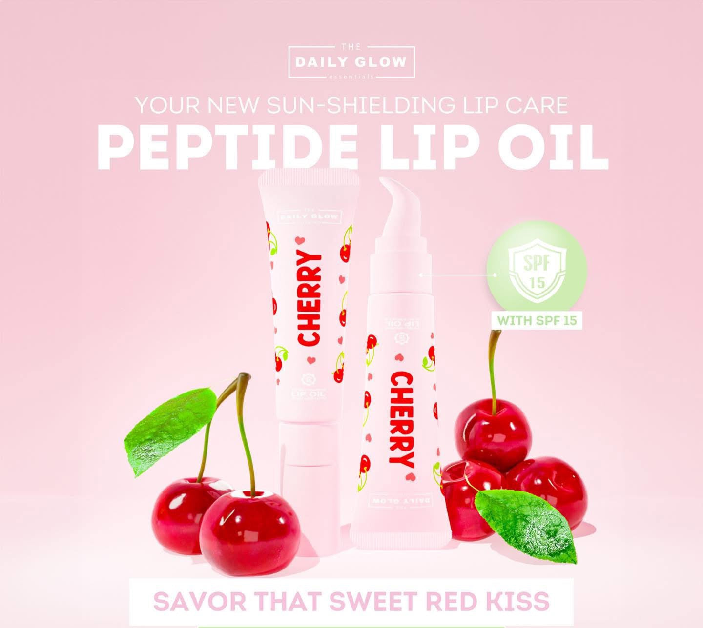 The Daily Glow Peptide Hyaluronic Lip Oil SPF15
