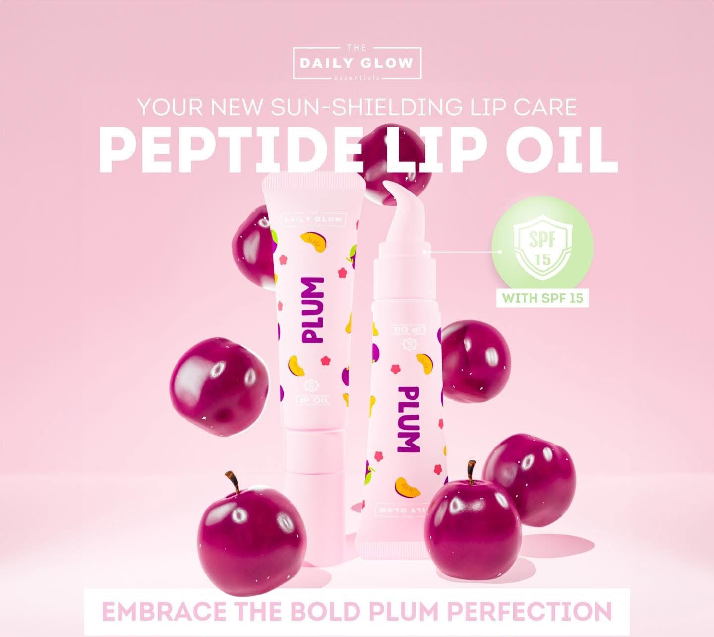 The Daily Glow Peptide Hyaluronic Lip Oil SPF15