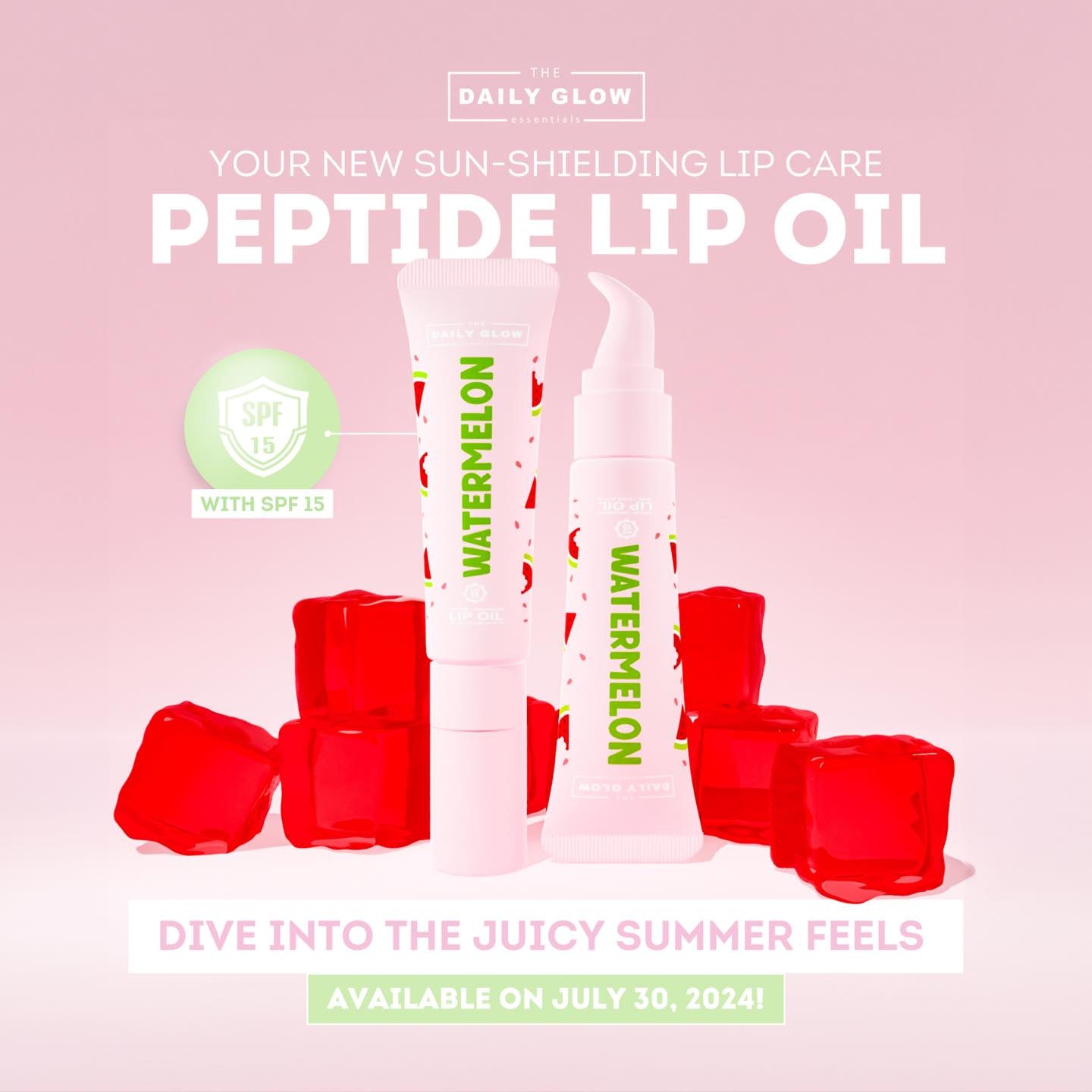 The Daily Glow Peptide Hyaluronic Lip Oil SPF15
