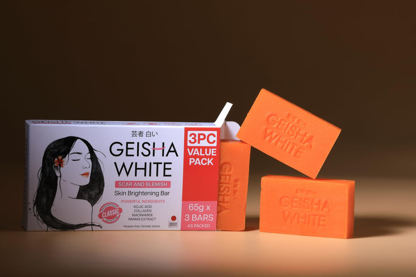 Geisha White Classic Brightening Soap (3pcs)