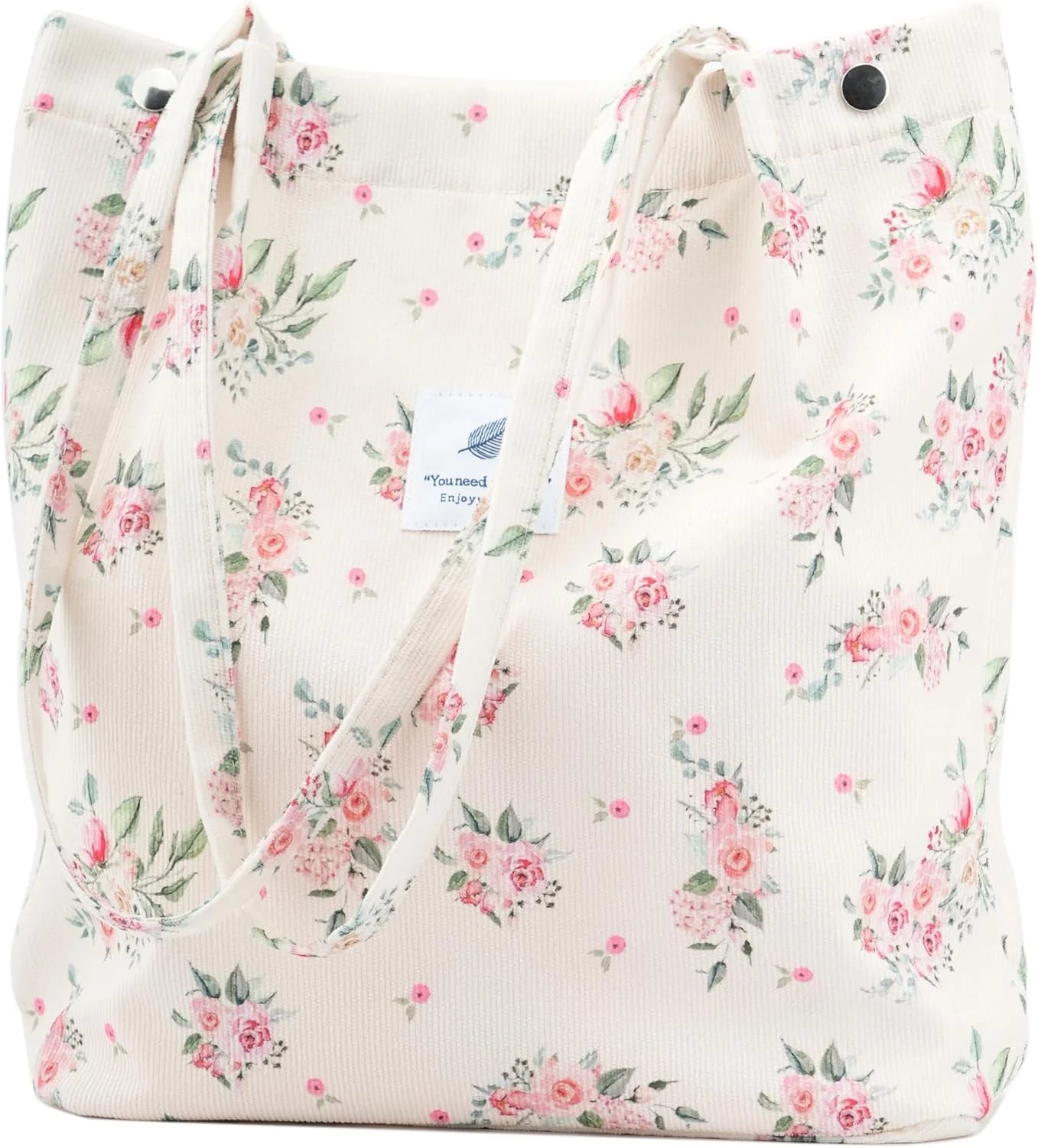 Premium Corduroy Roses Tote