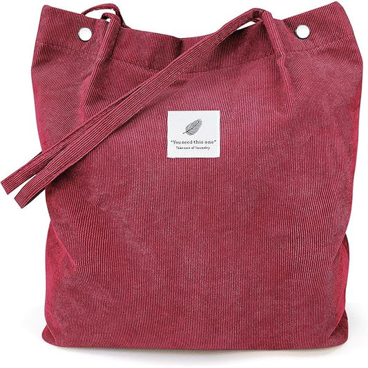 Premium Corduroy Wine Tote