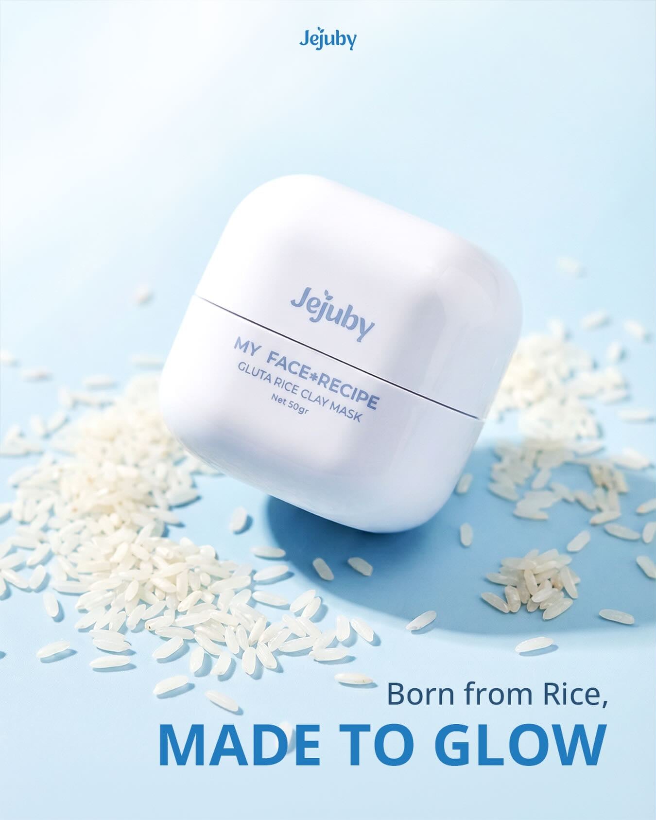 Jejuby My Face Recipe Gluta Rice Clay Mask (50g)