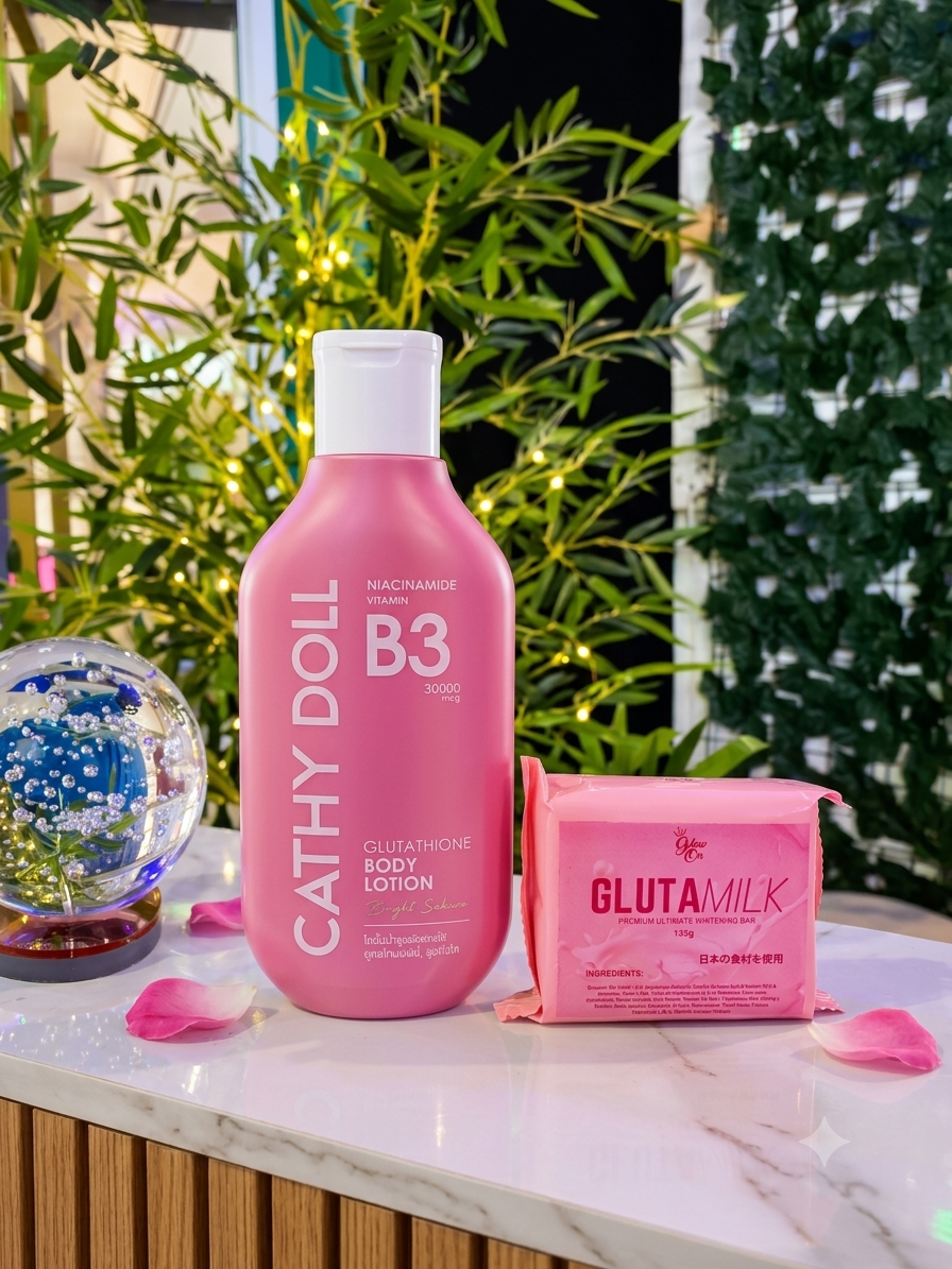 Cathy Doll Body Lotion + GlutaMilk Whitening Soap