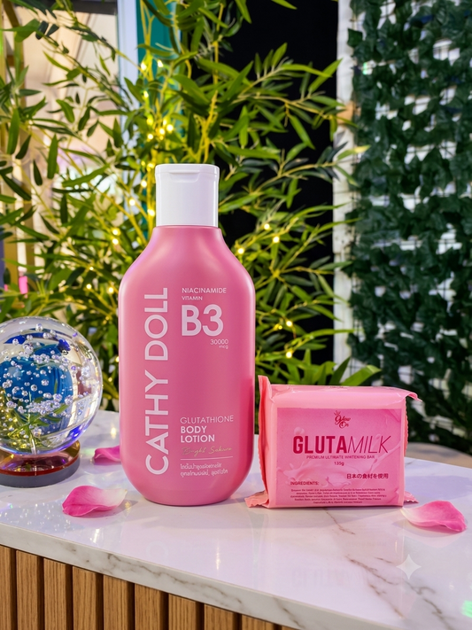Cathy Doll Body Lotion + GlutaMilk Whitening Soap