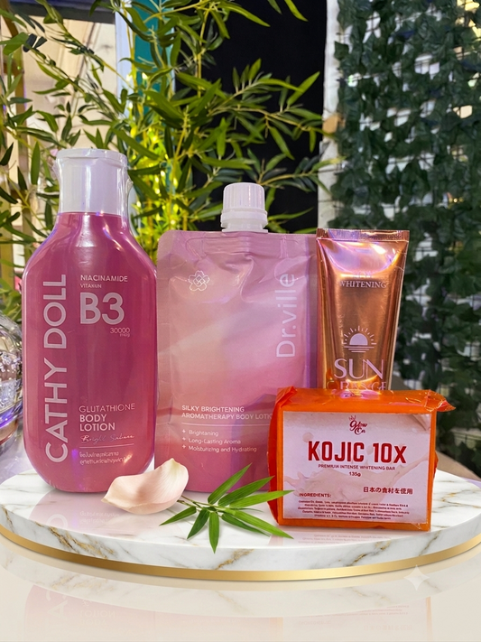 Cathy Doll Body Lotion + Dr.ville Body Lotion + 11W Sunscreen + Kojic Whitening Soap