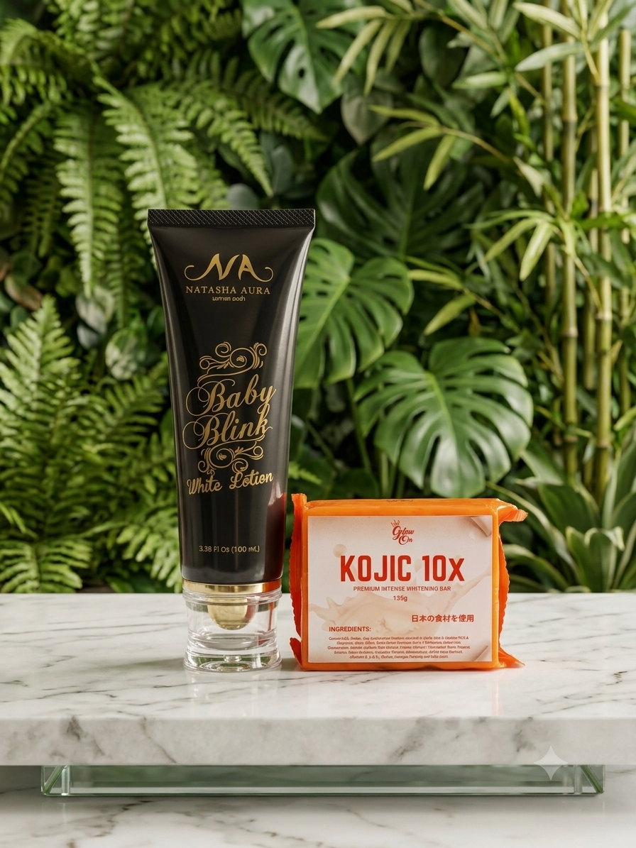 White Body Lotion + Kojic Whitening Soap