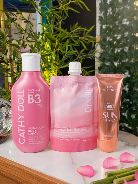 Cathy Doll Body Lotion + Dr.ville Body Lotion + 11W Sunscreen