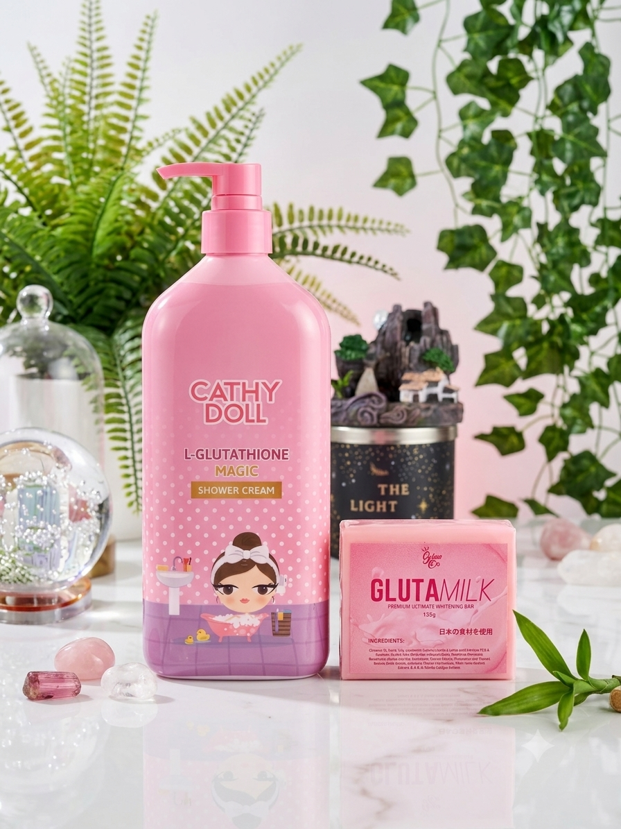 Cathy Doll Bodywash + GlutaMilk Whitening Soap