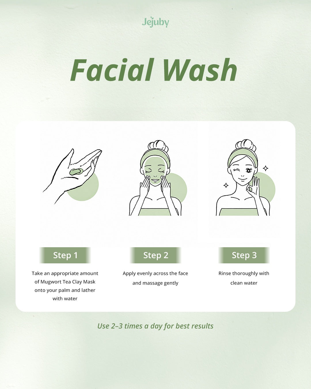 Jejuby My Tea Calming Mugwort Tea Clay Mask (50g)