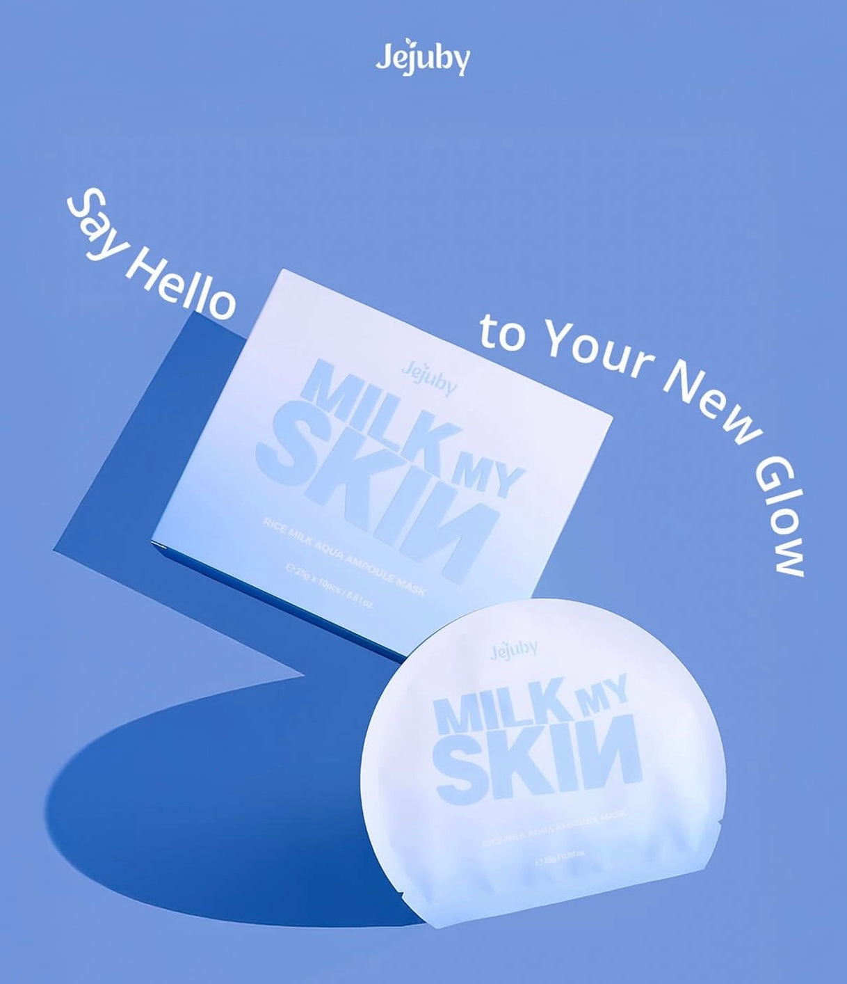 Jejuby Milk My Skin Rice Milk Aqua Ampoule Mask (10pcs)