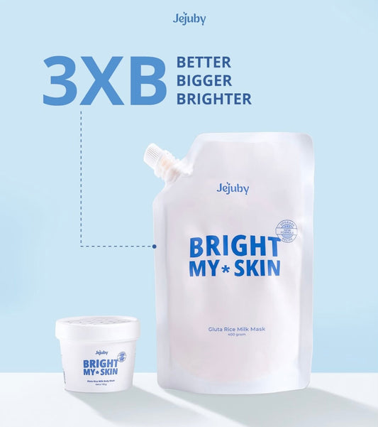 Jejuby Bright My Skin Gluta Rice Milk Body Mask (400g)