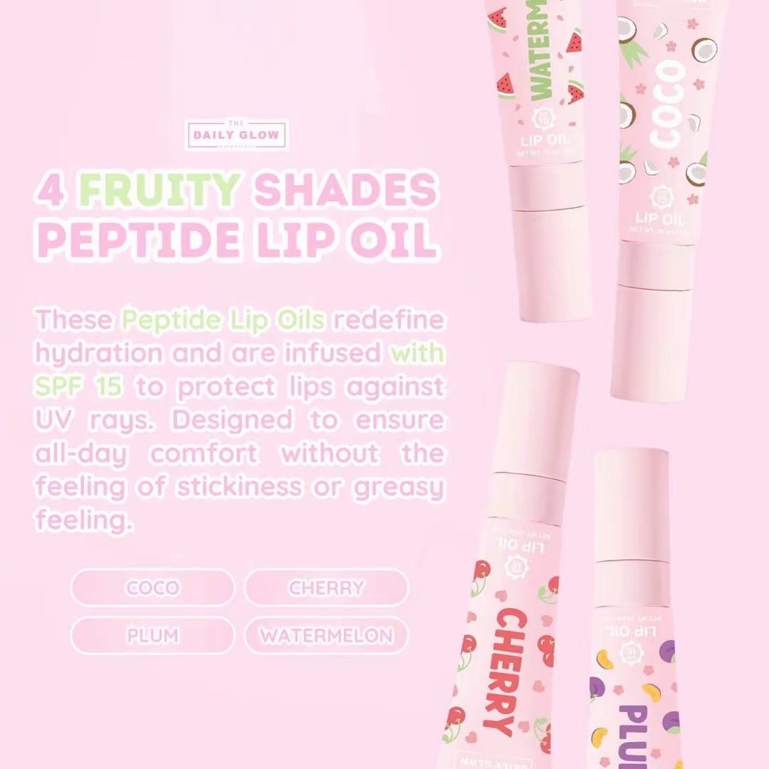 The Daily Glow Peptide Hyaluronic Lip Oil SPF15